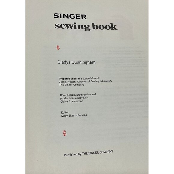 VINTAGE SINGER SEWING BOOK 1969 1st EDITION 1st PRINTING GLADYS CUNNINGHAM - Picture 4 of 8